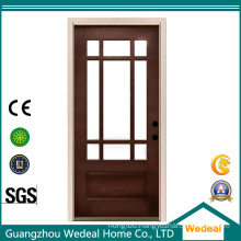 Interior Solid Wooden Solid Core Door with Glass for Residential Use